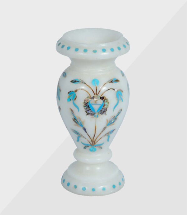 Marble Inlay Flower Vase